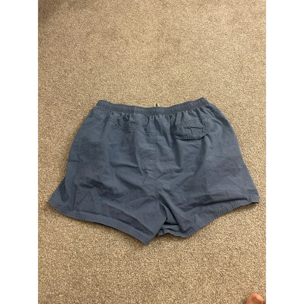 Baja Blue Swim Trunks Mens Large Blue Excellent Vintage Cotton Mesh Lined Shorts